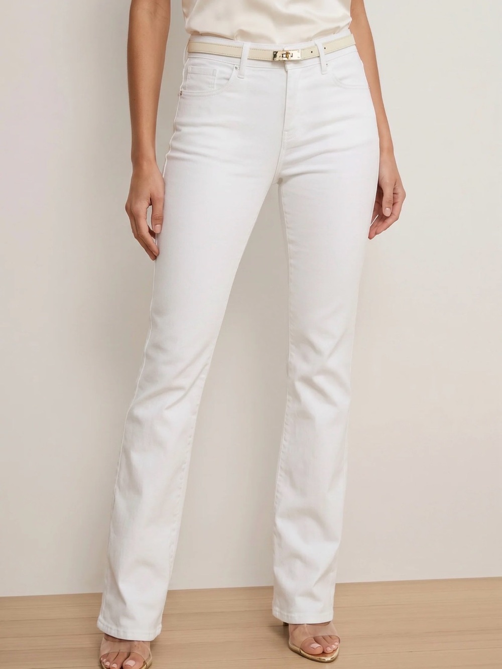 Women’s White Flare Jeans